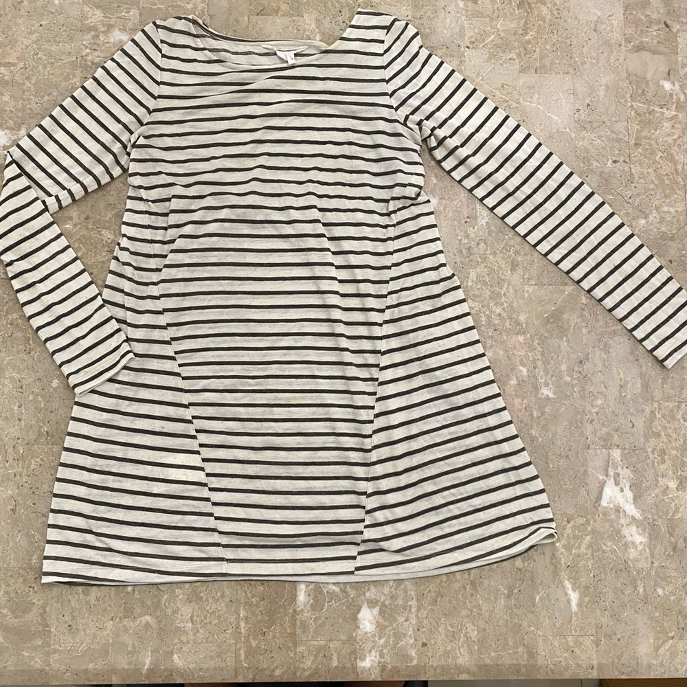 BCBGeneration Long Sleeve Striped Swing Dress Size XS
